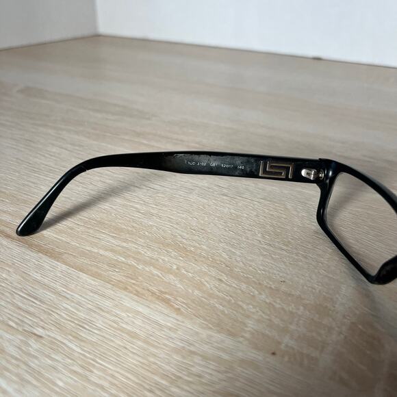 Versace Mod 3102 GB1 Eyeglasses Black Frames PARTS ONLY 52-17-140 - Picture 5 of 12